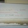 Note the water line and the homework assignment… they thought they would be back in a couple days 