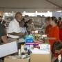 Residents pick up relief supplies at the PRC Compassion Aid Station in Chalmette 