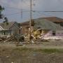  This house was destroyed as it floated down the street in Chalmette 