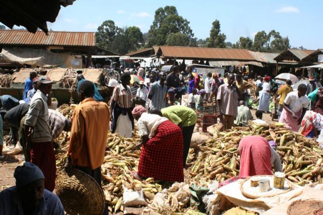 The central market place of Eldoret