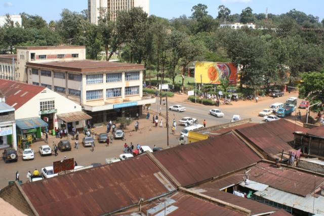 The view from our hotel roof of Eldoret