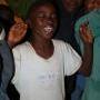 The joy of a child praising God 