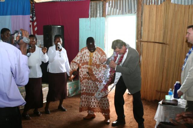 Pastors Mathew and Terry dancing to that African beat 