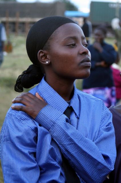 A praise team member 