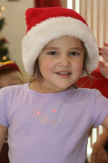 One of the residents at the Christmas party. 