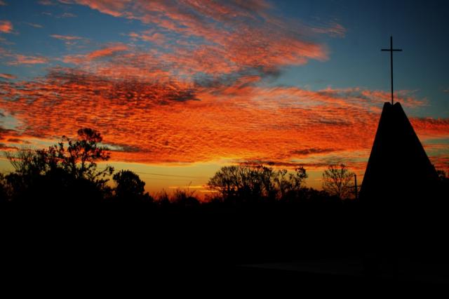  The sun raises on another day at St Matthew's UMC in Metairie, LA bring the Hope and Love of Jesus Christ with it. 