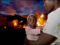 Houses in western Kenya are still being torched