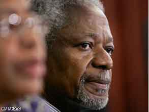 Kofi Annan in Nairobi for Peace talks.
