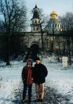 Terry and Tony outside Moscow