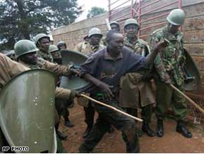 police detain man